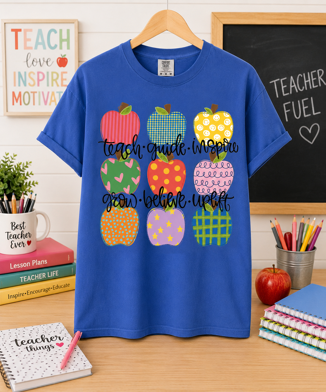 Colorful Apple Graphic Tee