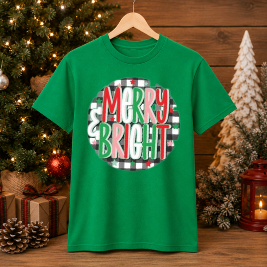 Merry and Bright Graphic Tee/Sweatshirt (Adult)