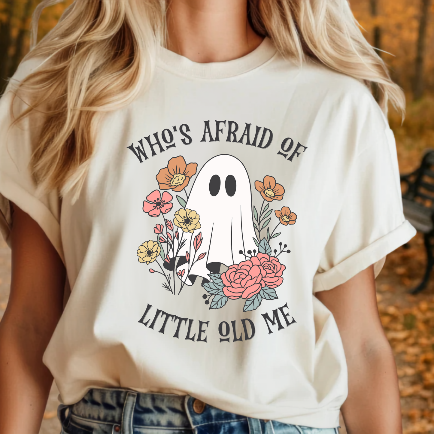 Who's Afraid Floral Graphic Tee