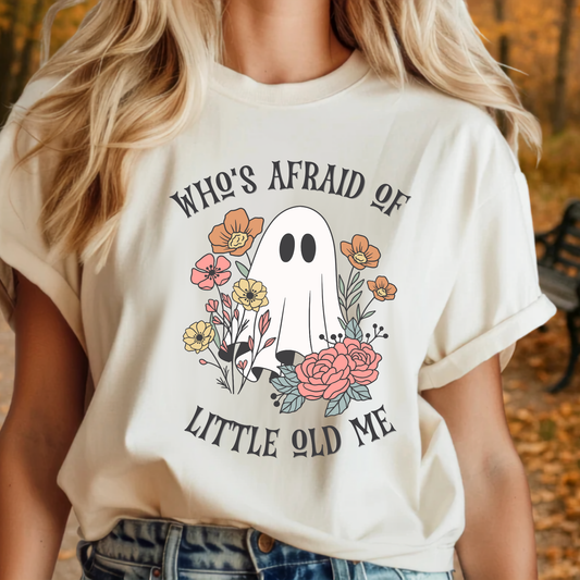 Who's Afraid Floral Graphic Tee