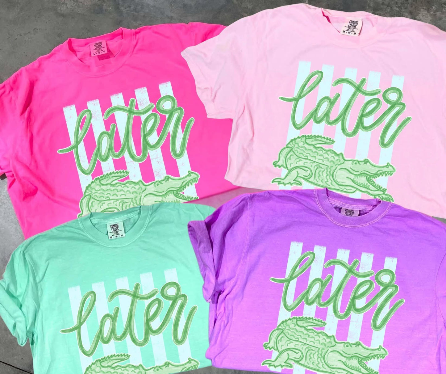VIRAL Striped Lator Gator T-Shirt