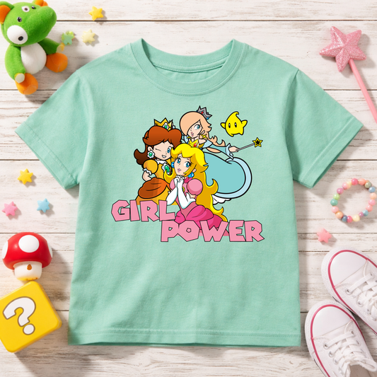 Girl Power Princess Tee – Youth Graphic Shirt