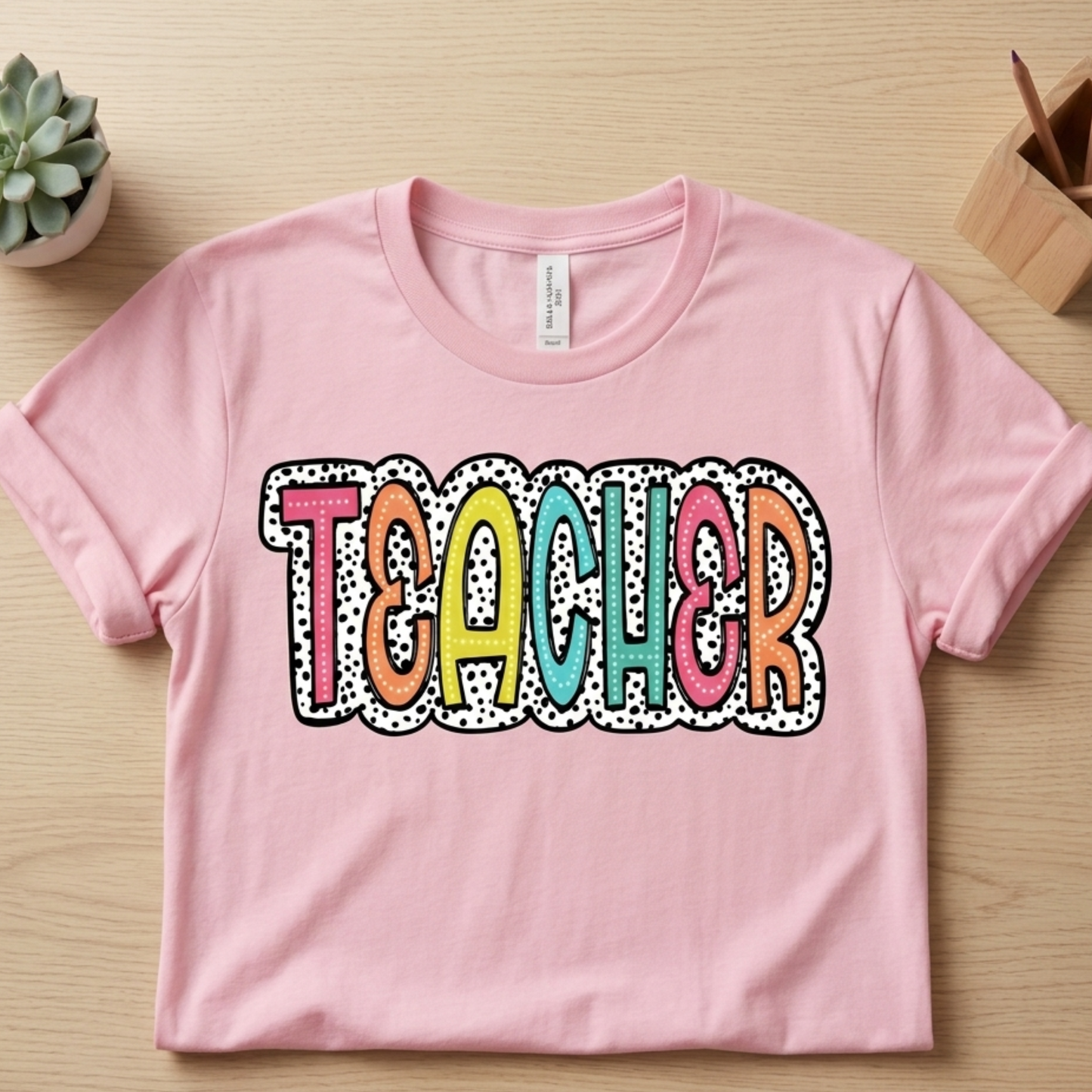 Polka Dot Teacher Tee