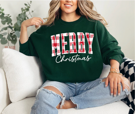 Merry Christmas Sweatshirt (Adult)
