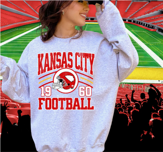 Vintage Kansas City Football Graphic Tee/Sweatshirt
