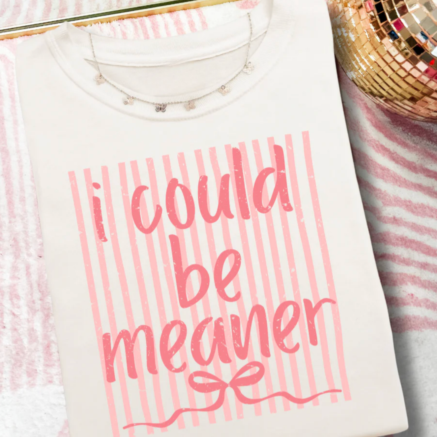 I Could Be Meaner Boxy/Cropped T-shirt
