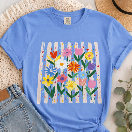 Bloom & Bliss Floral Graphic Tee 🌸